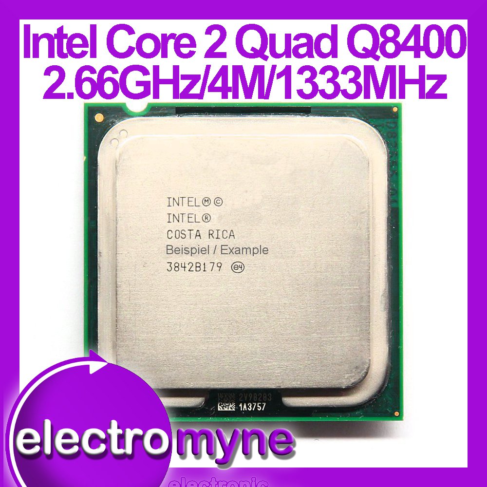 Intel Core 2 Quad Q8400 2.66GHz/4M/1333 Quad-Core SLGT6 Sockel/Socket ...