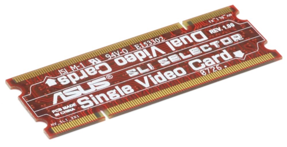 Asus Motherboard SLI Selector Switch Key Card Board Single/Dual Video Card/card eBay