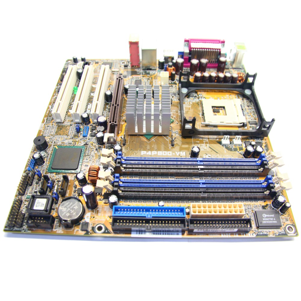 ASUS P4P800-VM mATX Dual Channel-DDR-Mainboard Sockel/Socket 478 VGA ...