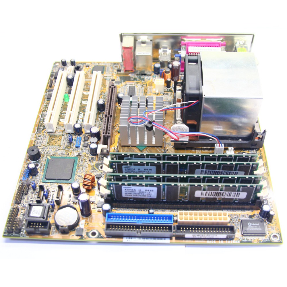 Bundle ASUS P4P800-VM mATX Mainboard+CPU+RAM+Cooler+Shield P4 2,8GHz ...