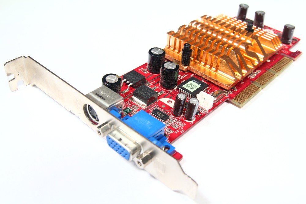MSI Nvidia Geforce4 MX4000 128MB TV-Out AGP 8x Graphics Card MX4000 ...