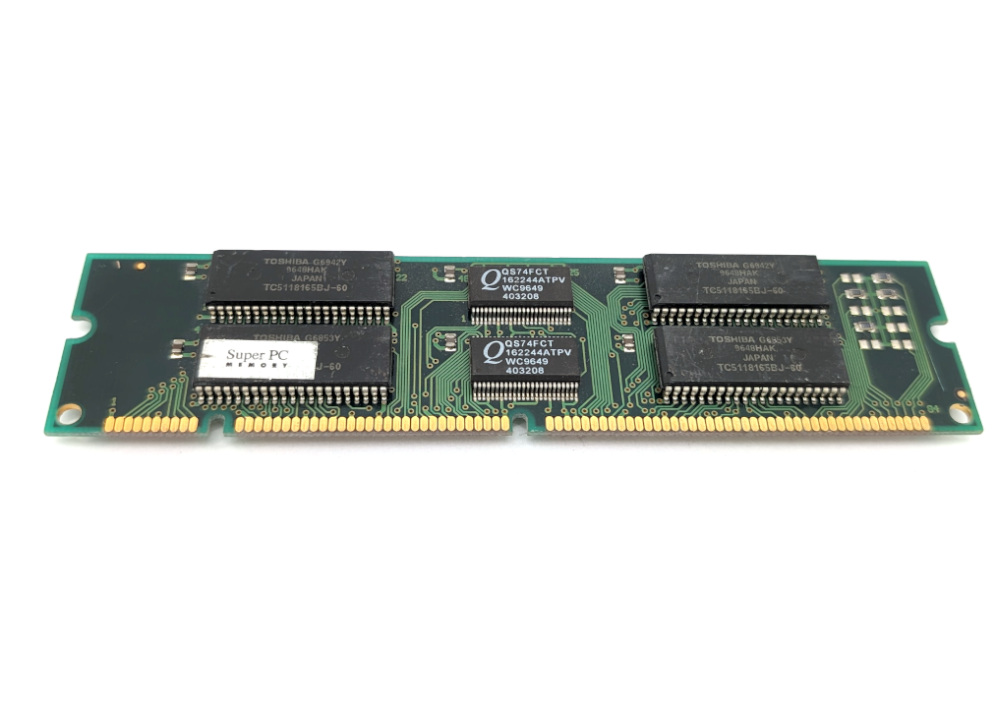TC5118165BJ-60 16MB EDO RAM 2Mx64 168-Pin Memory buffered Toshiba 60ns 4060787439642