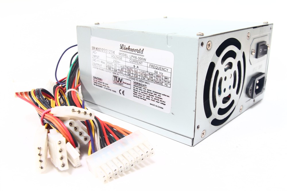Linkworld LPK6-300W ATX Computer Power Supply PC Netzteil 230V P4 PFC ...