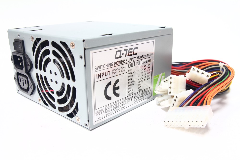 QTEC ADT300 ATX Computer Switching Power Supply Unit PSU Output 300W
