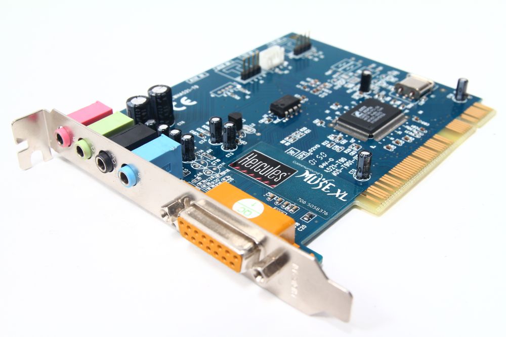 Hercules Muse XL LWHA521-T9 Gamesurround PCI Audio-Card PC Sound-Karte Midi-Port 4060787075598