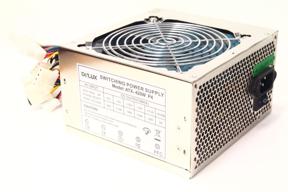 Delux ATX520W P4 Computer Switching Power Supply Desktop PC Netzteil