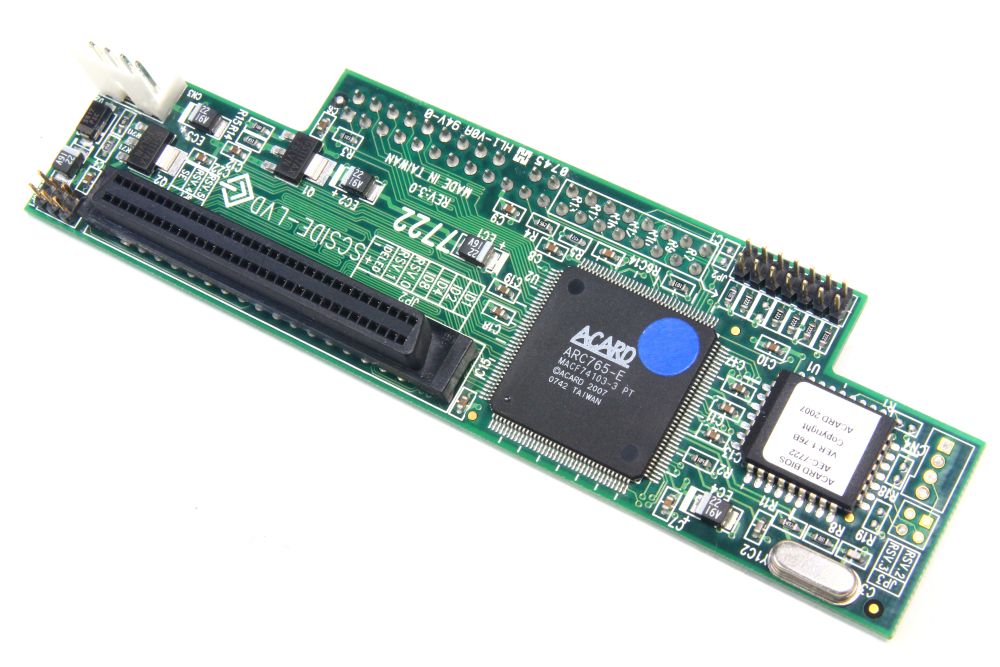 Acard P/B AEC7722 SCSIDELVD 40Pin IDE to 68Pin SCSI Adapter