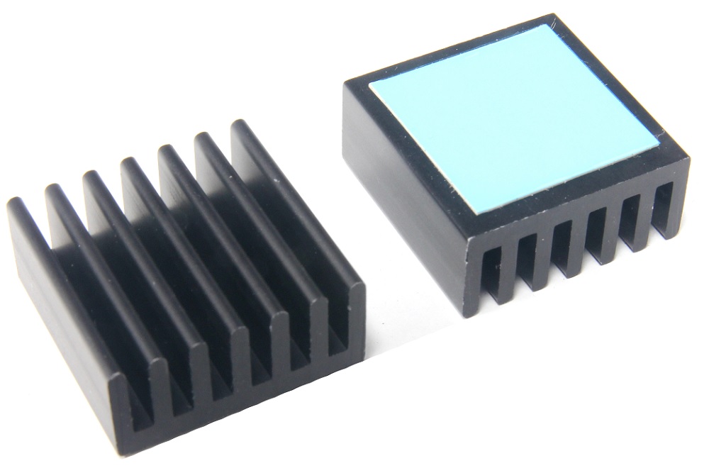 10tlg Q14.5*13*15 Blau Aluminium Kühlrippe Kühlkörper Kühler für Mainboard Chip 