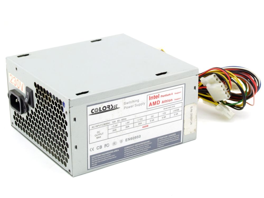 COLORS it 350USCE 400W ATX Computer Switching Power Supply Desktop PC