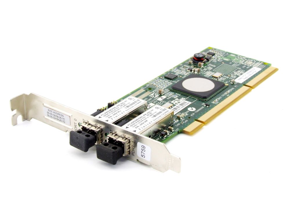 Emulex LP11002 FC1120006-01A PCI-X 4Gb/s Dual Port Fibre Channel Card FC Adapter 4060787346124