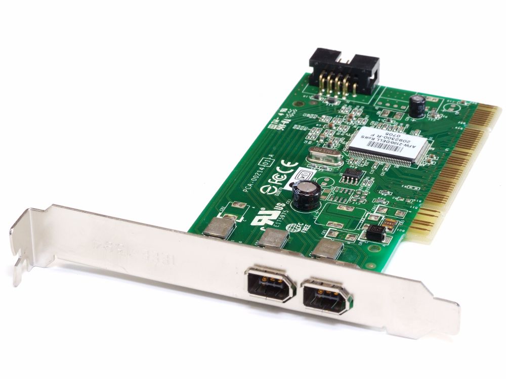 Adaptec AFW2100/HP 393308001 354614003 2 Port Firewire PC PCI Hub
