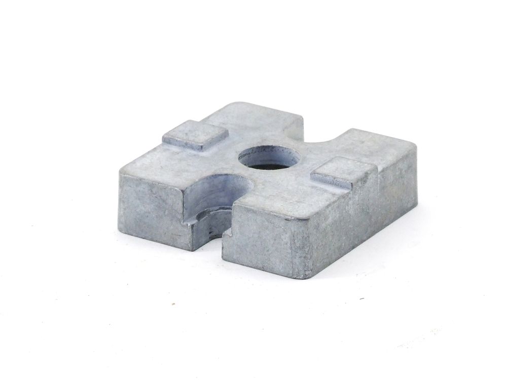 Aluprofil 45mm H=13 Vierkant-Profil-Verbinder Endfuß Anschluss-Element Endstück 