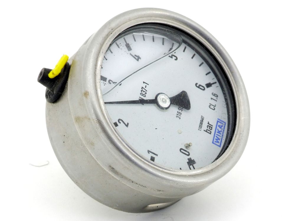 Wika 316 SS Glyzerin-Manometer Hydraulik Uhr CL 1.6 Pressure Gauge