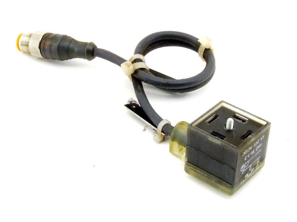 Lumberg Belden VAD 1A-1-3-226 M12 Plug Magnetventil-Verbinder 3-Pin Aktor-Kabel 4060787335005