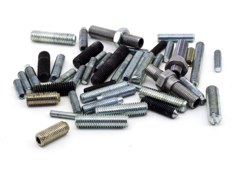Industrie Metall Schraub-Stifte Konvolut M4-M8 Fixier-Verschraubung Pin Stopper 4060787344458