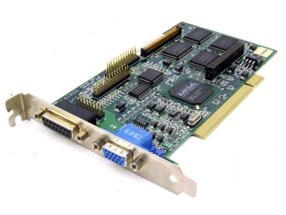 Matrox MGA-MYST 1064SG-D Chip GPU 4MB PCI Retro Board Video VGA Grafikkarte 644 4060787369734