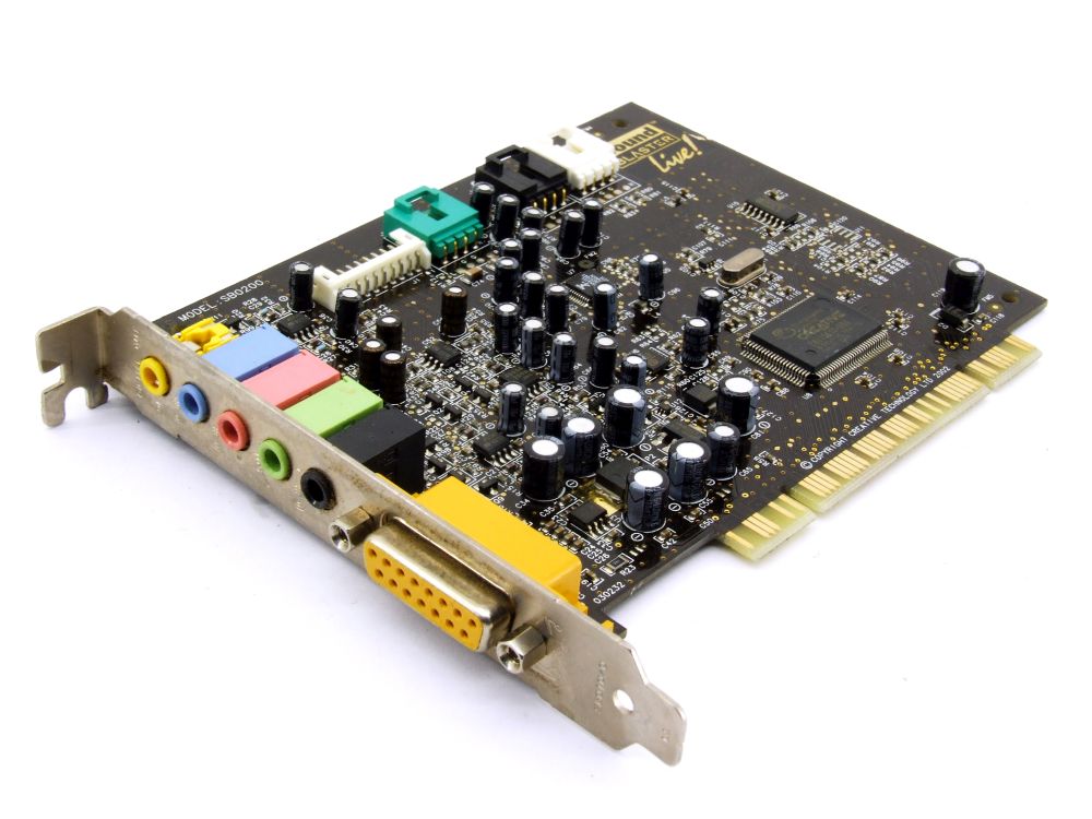 Creative Labs SB0200 Sound Blaster Live! Audio Board Gameport PCI Karte 00R533 4060787375506