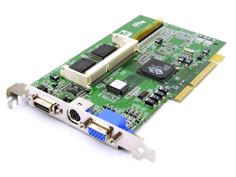 ATI 109-47200 3D Rage LT Pro AGP GPU 4MB VGA LCD Port Video Grafikkarte 10247212 4060787378866