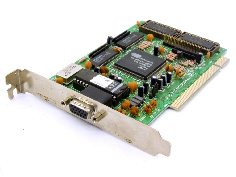 Cirrus Logic CL-GD5430-QC-C 2MB PCI VGA Grafikkarte Adapter Board J6QGD543XTPCI 4060787384454