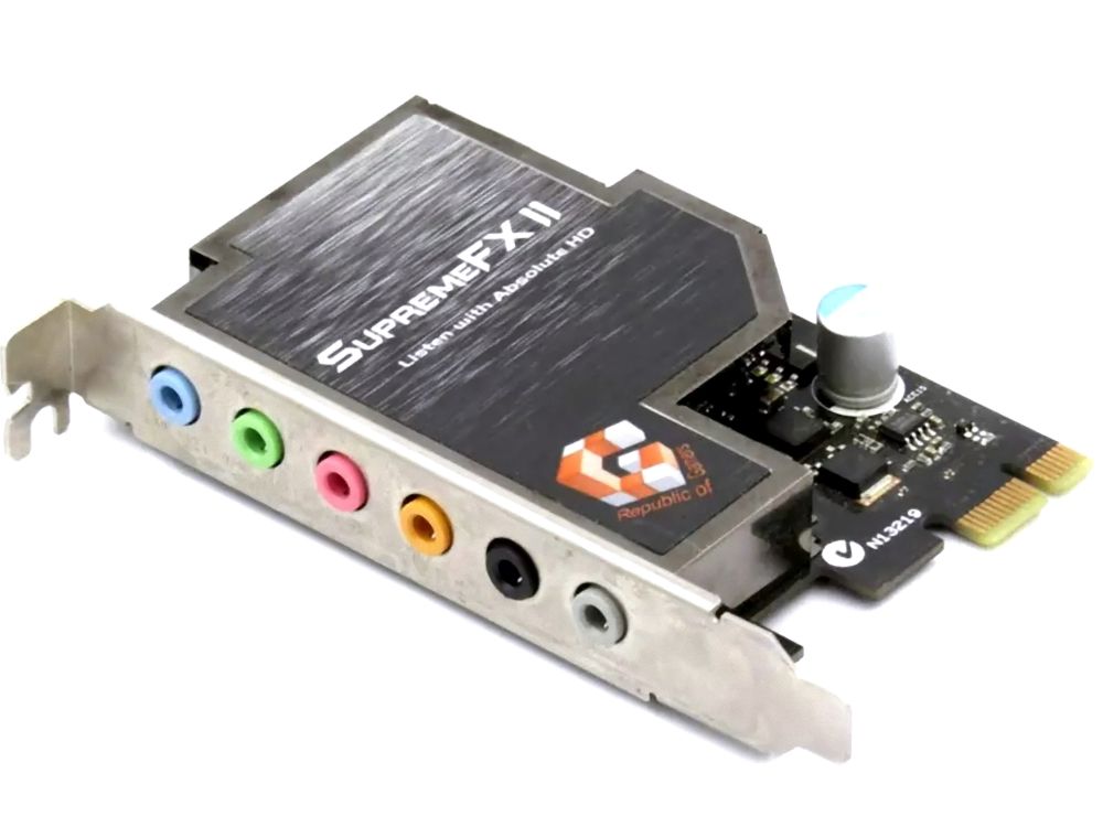 ASUS C1BHK5 Supreme FX2 SoundMAX AD1988B Chip Audio Board PCI-E x1 Soundkarte 4060787384645