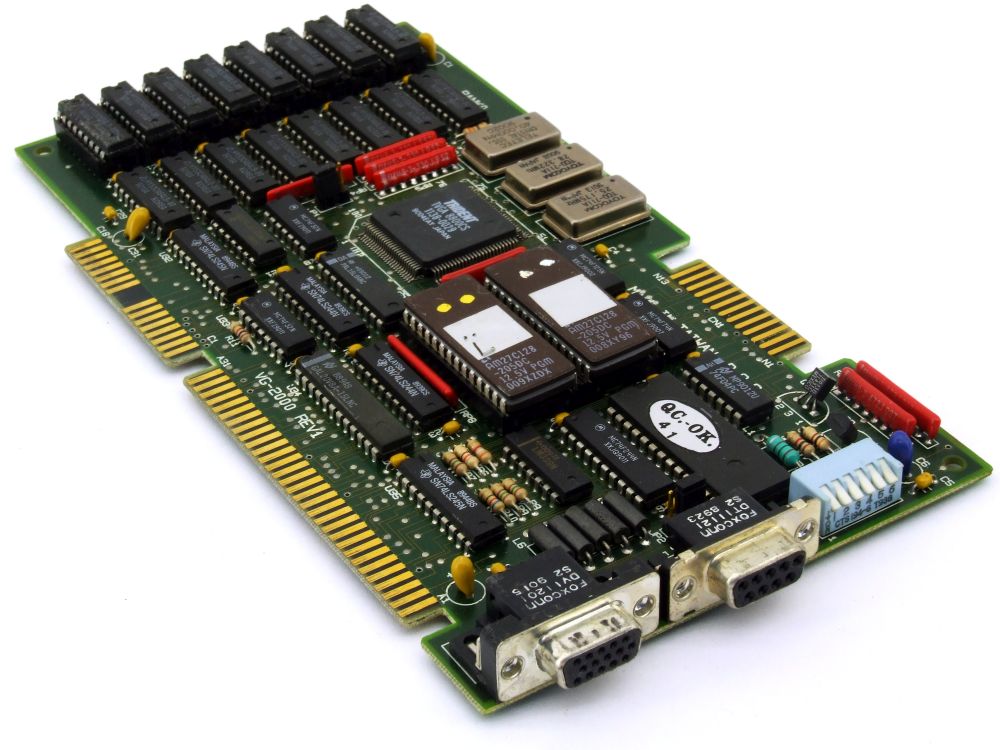 Trident VG-2000 TVGA 8800CS Chip VGA EGA ISA 16-Bit Grafikkarte 512KB GPU Board 4060787387134