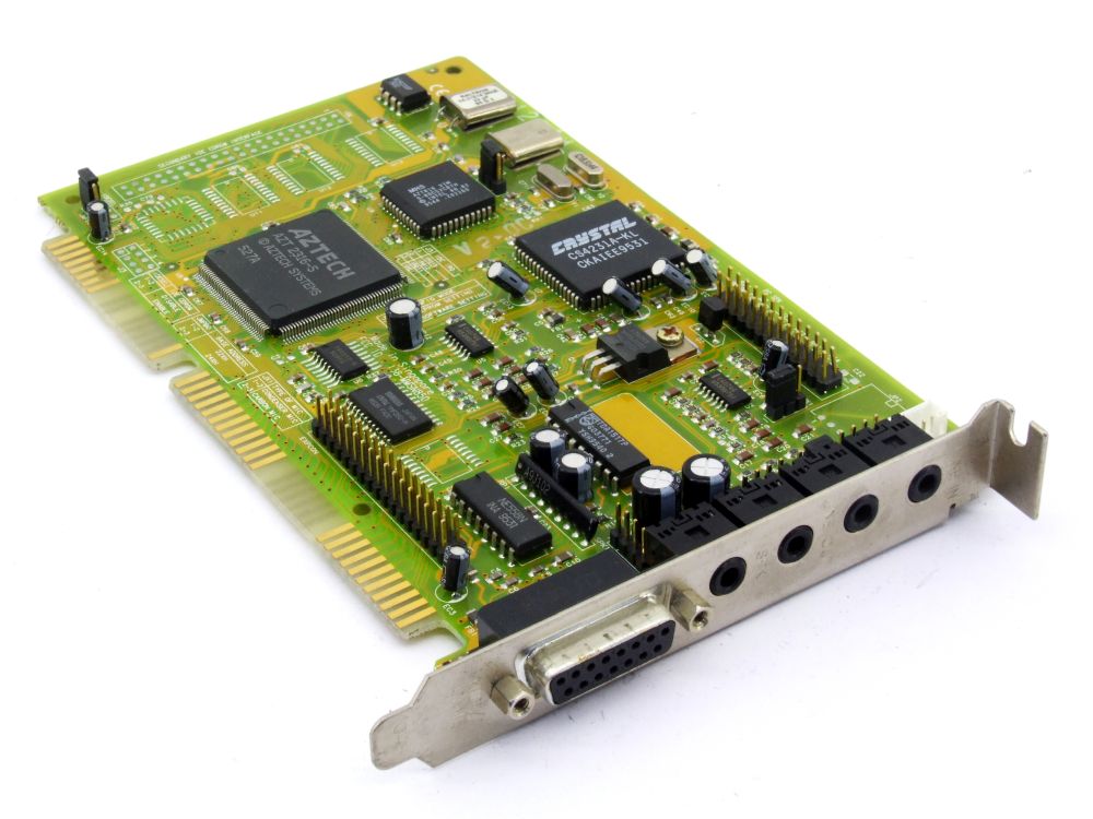 Aztech I38-MMSN850 AZT2316-S Chip Wavetable PC Audio Board ISA 16-Bit ...