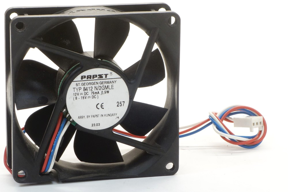 EBM Papst Typ 8412 N 2GMLE 80x25mm Cooling Fan 3 Pin DC 12V 0 9W Sensor