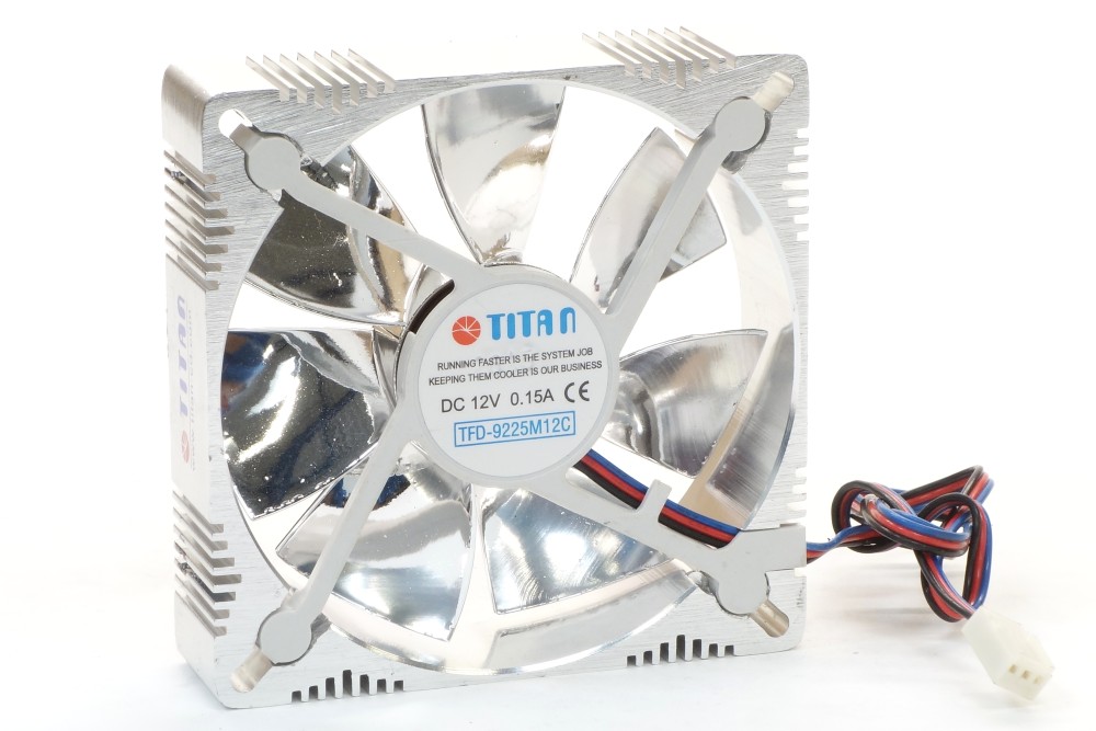 Titan TFD-9225M12C 92x25mm 3-Pin DC-12V 0.15A Aluminium Fan/Lüfter ...
