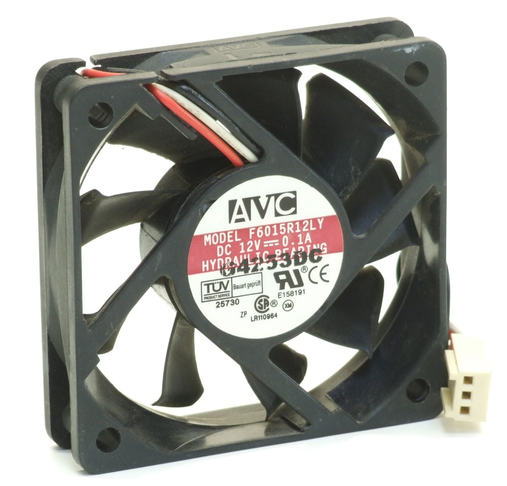 AVC F6015R12LY Hydraulic Bearing Computer Case Fan 3Pin 0.1A DC12V 60x60x15mm