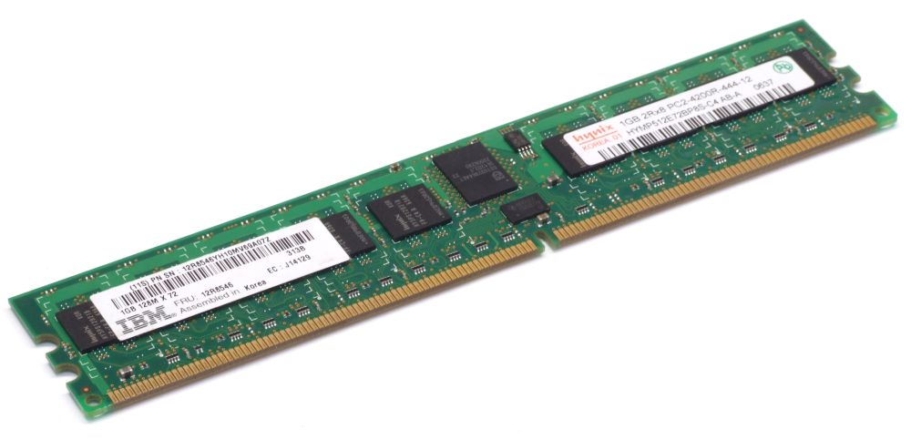 IBM FRU 12R8544 1GB DDR2 Memory PC2-4200R 276-Pin Reg ECC RAM DIMM 533MHz 4060787345882