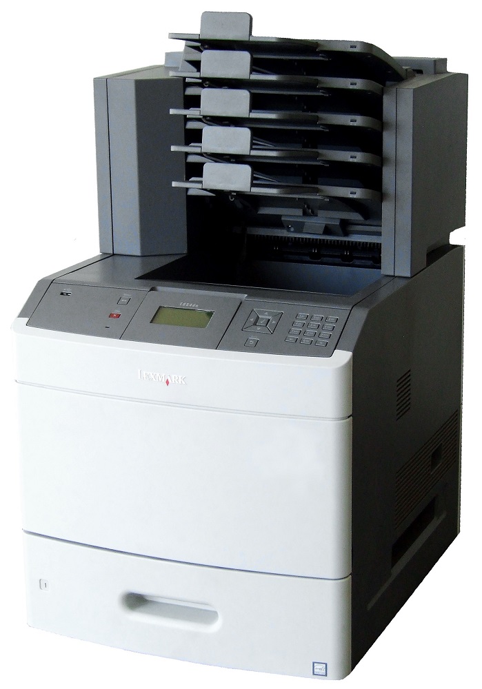 Lexmark T654dn Laserdrucker Network Printer +Stapler StapelAnlage 5