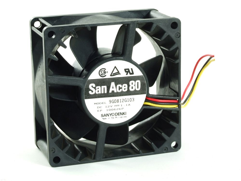 Sanyo Denki San Ace 80 Cooling Fan Lüfter 80x38mm 4wire DC 12V 1.1A