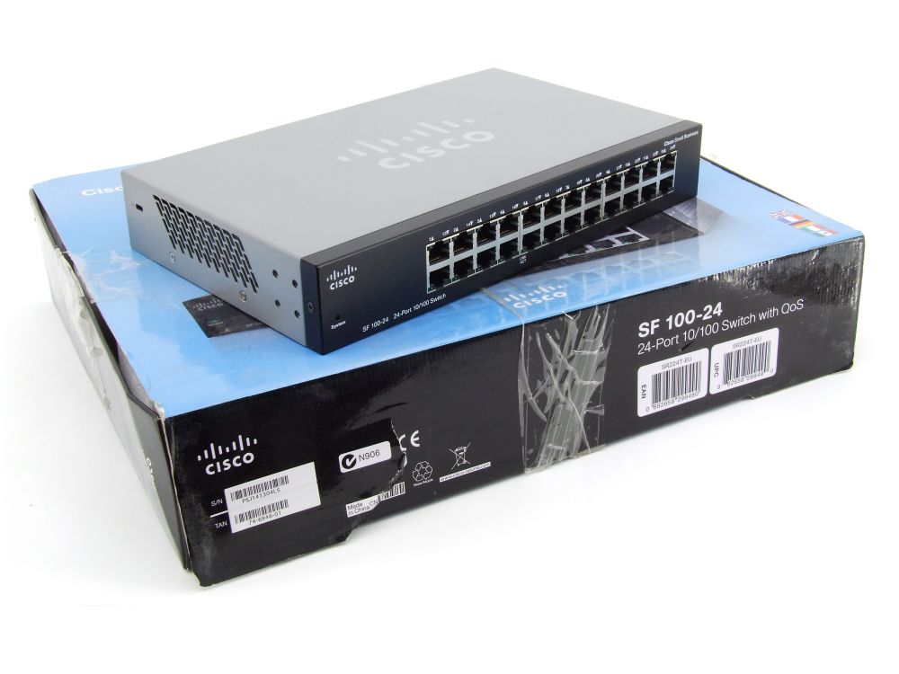 Cisco SF 10024 24Port 10/100 Mbps Switch QoS 19" Rack Mount SR224TEU