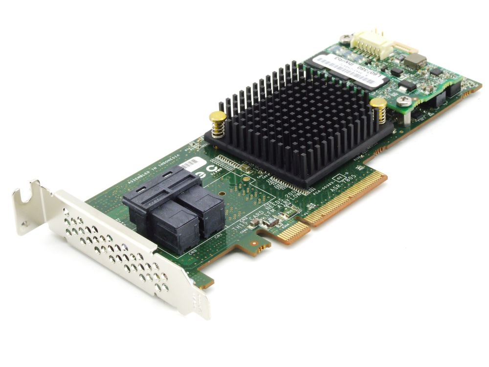 Adaptec ASR 7805 Low Profile SAS SATA Controller Card 1GB Cache 6Gb/s