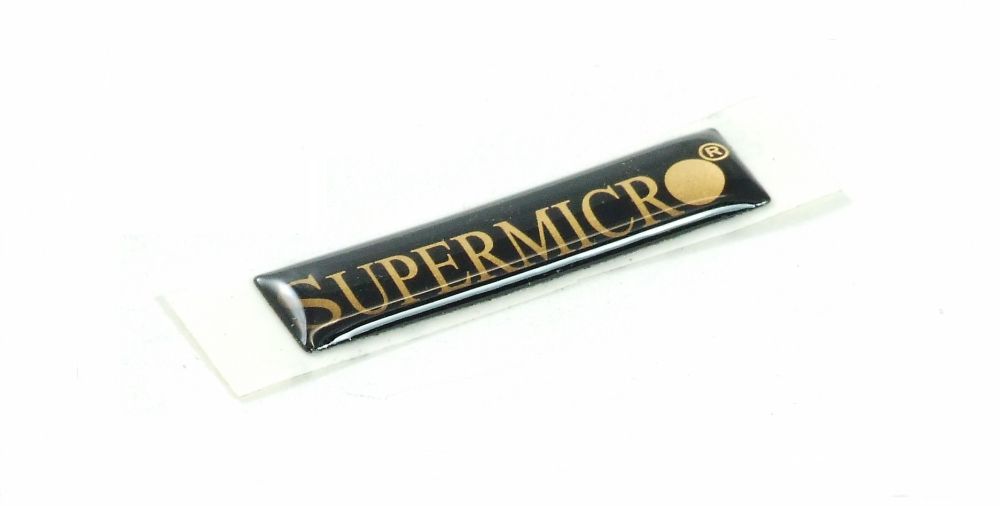 5x Supermicro Front Logo Sticker Label Aufkleber Server Chassis Case Gehäuse 4060787348081