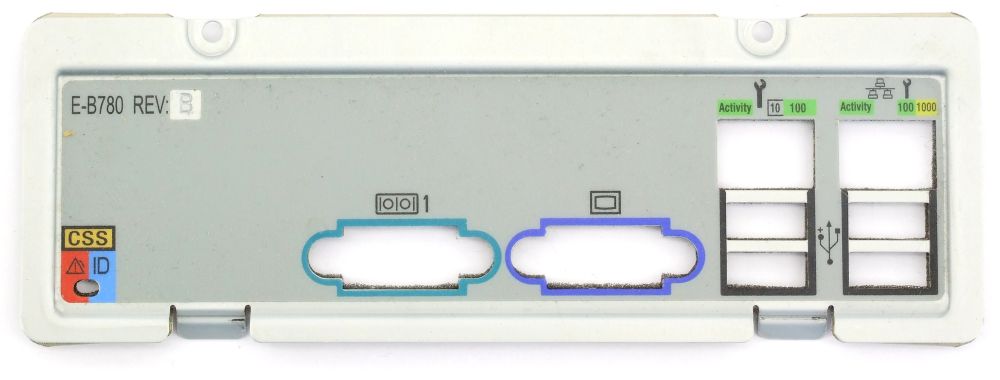 Fujitsu E-B780 I/O Shield Cover Blende for D2759 Mainboard Primergy TX150 S7 4060787381576