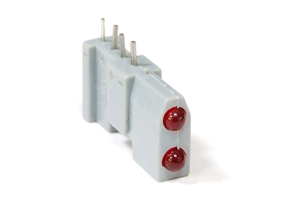 Siemens Double Emitting Diodes LED Horizontal Red 4-Pin/Doppel-Leucht-Dioden Rot 4060787087447