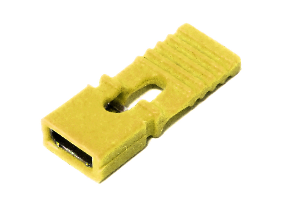 5x PCB Jumper Handle Pull Tab Yellow Kurzschluss-Brücke Steckbrücke Lasche Gelb 4060787110749