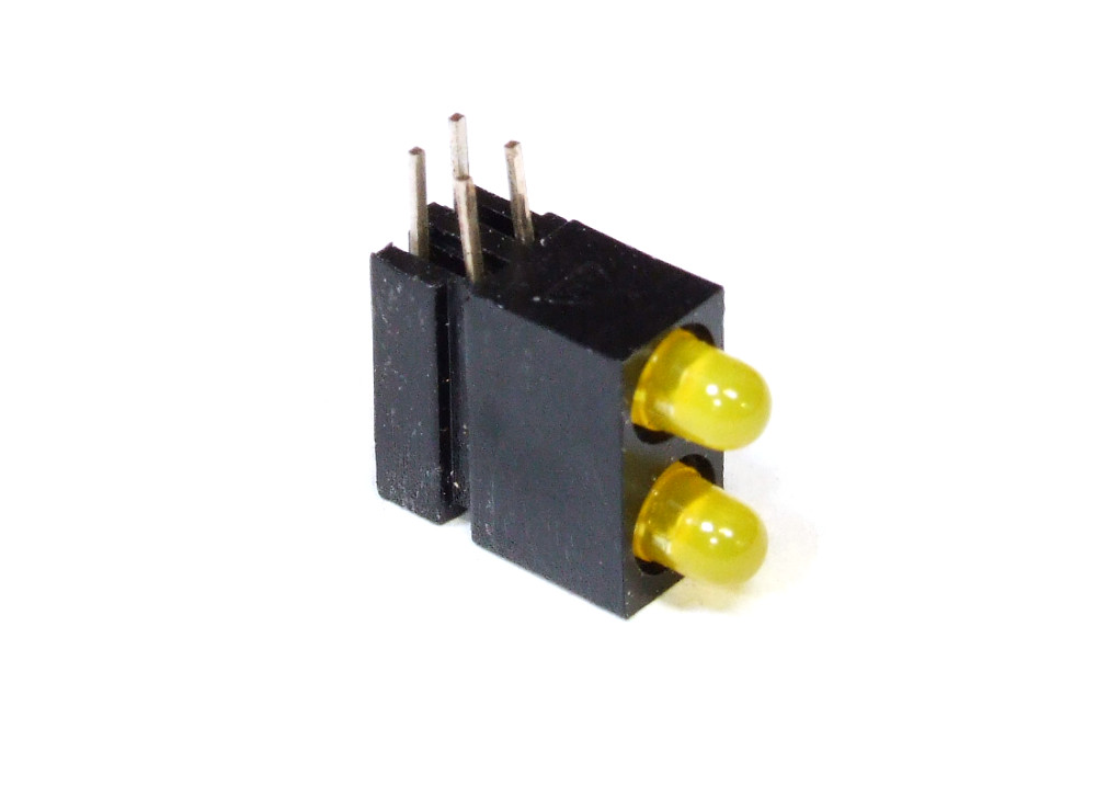 10x Dual Double LED Light Emitting Diodes Yellow / Doppel-LED Leuchtdioden Gelb 4060787154095