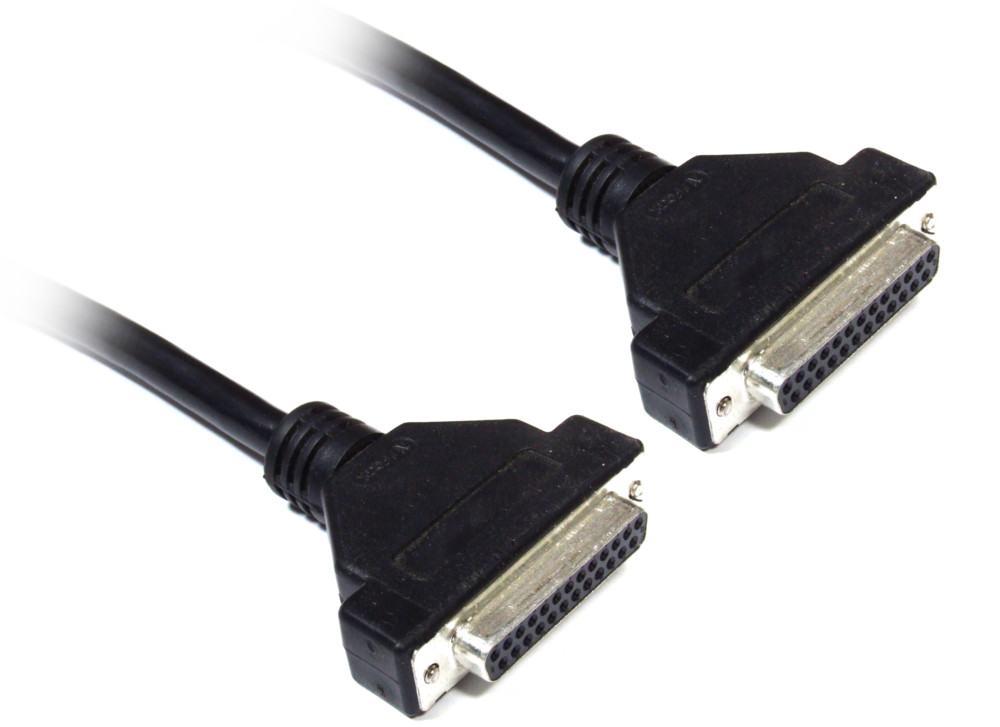 3.5m 11ft DSub DB25Pin Female/Female Connector Serial Computer Cable