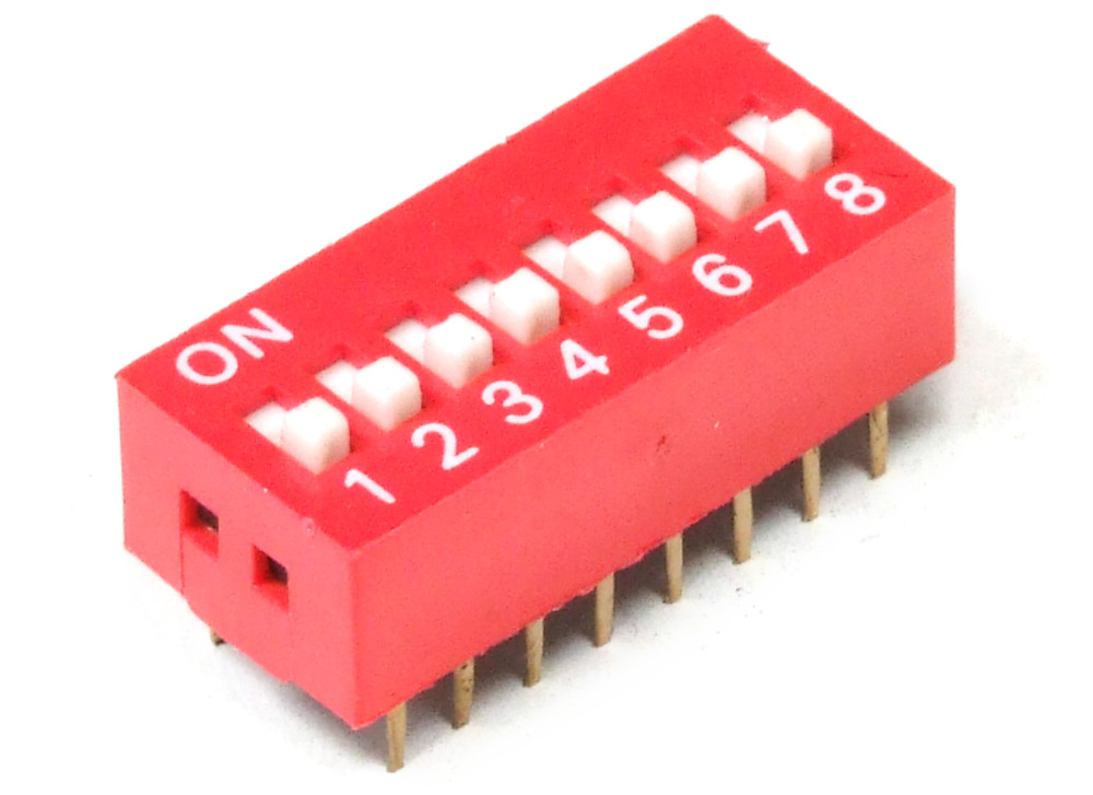Schiebeschalter Slide DIP Schalter Module 1 2 3 4 5 6 8 PIN 2.54mm SPST Blue Red