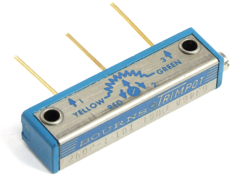 Bourns TRIMPOT Model 260 100R Ohm Potentiometer Resistor Poti Trimmer