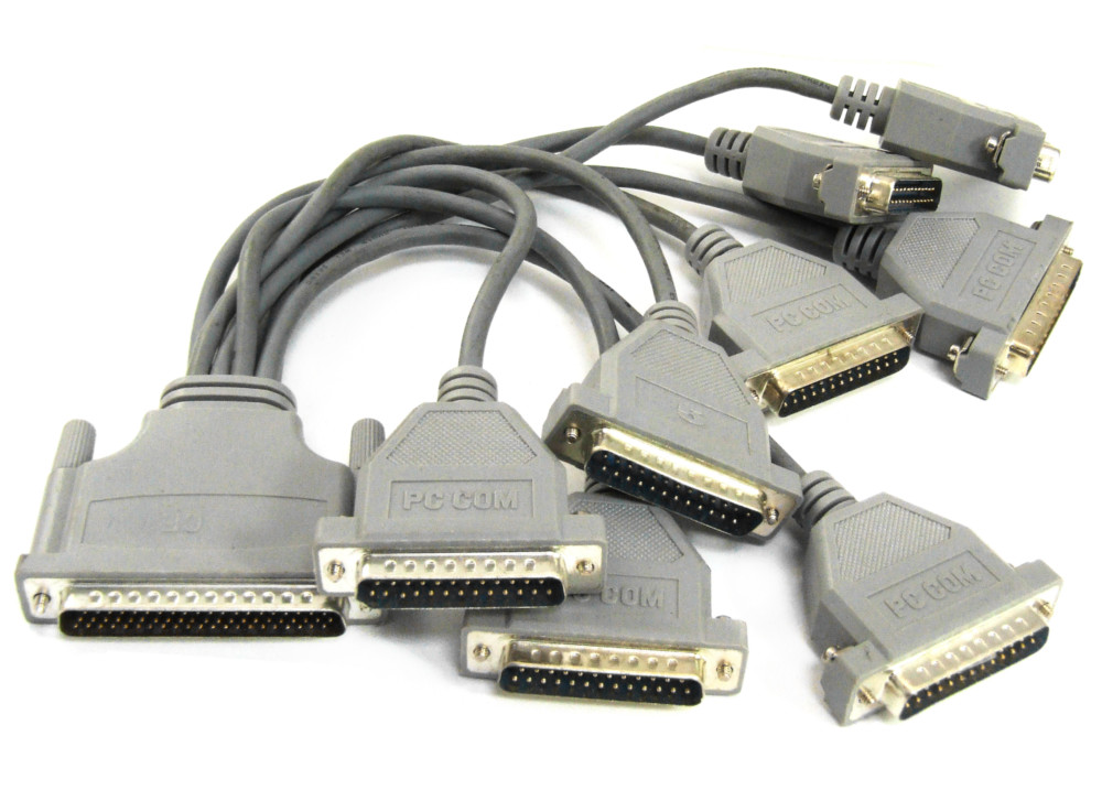 DSub 62Pin to 8x 25Pin Serial PCI Computer Port Cable Assembly Kabel