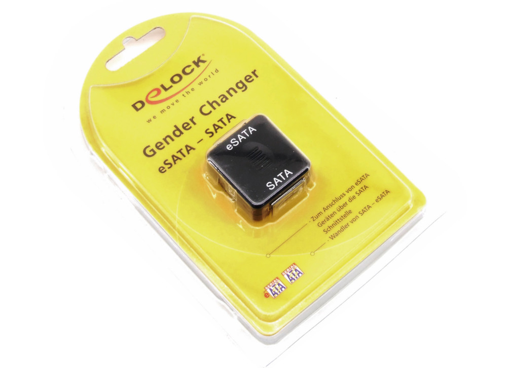 Delock 65118 eSATA to SATA Serial ATA F/F Gender Changer Adapter