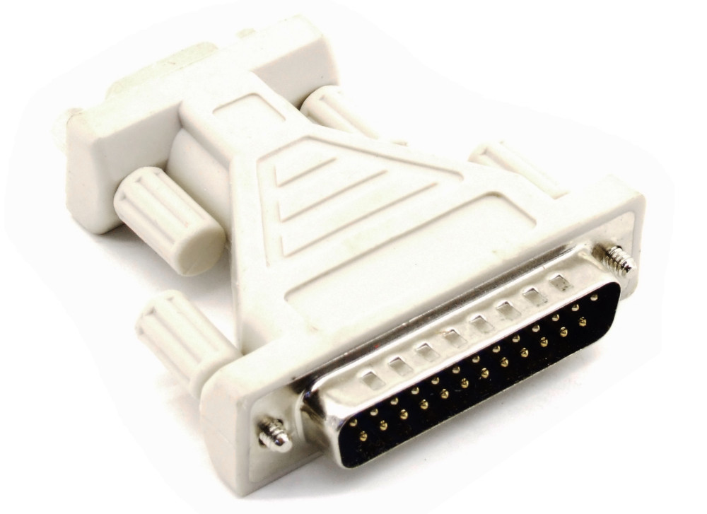 9 pin Male to Female Null modem adapter (RS232