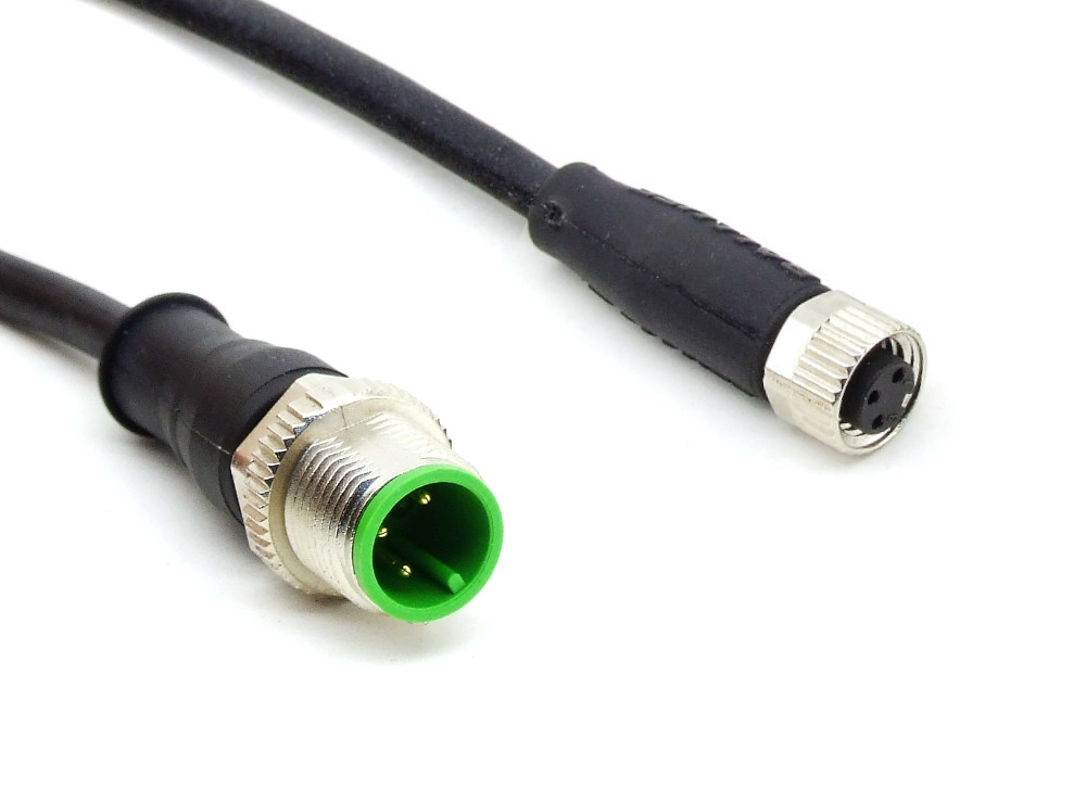 M8/M12 Bu/St Sensoranschluss Leitung Kabel Machine Sensor Actor Cable M/F 18cm 4060787375100