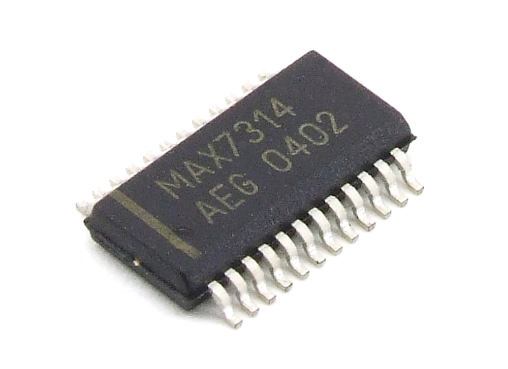 MAX7314AEG GPIO 18-Port I2C General Purpose I/​O SMD Interface IC 24-Pin Maxim 4060787352392