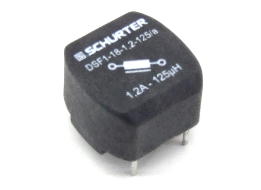 Schurter DSF1-18-1.2-125 Speicherdrossel 125µH 1.2A THT Storage Choke Inductor 4060787365026