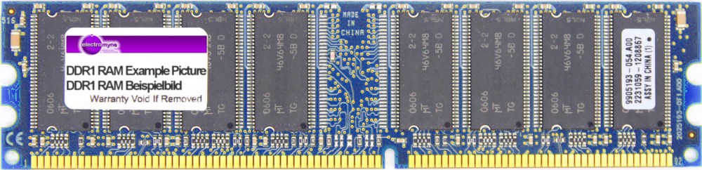 512MB Nanya DDR1 RAM PC3200U 400MHz CL3 NT512D64S88B0GY-5T Speicher-Modul Memory 4060787005434