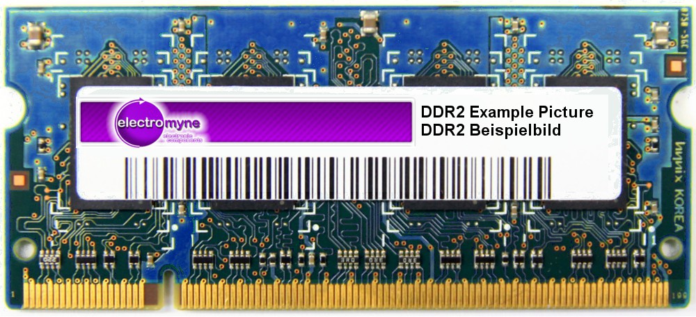 1GB Nanya DDR2-667 RAM PC2-5300S 2Rx16 NT1GT64UH8D0FN-3C Laptop Speicher Memory 4060787024220